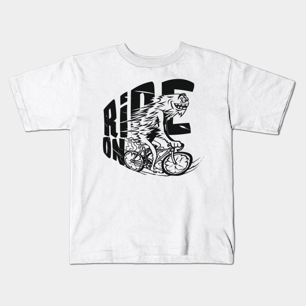 Rider Kids T-Shirt by Whatastory